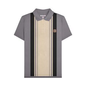 Lambretta Unisex Adult Classic Yarn Dyed Stripe Polo Shirt / Iron